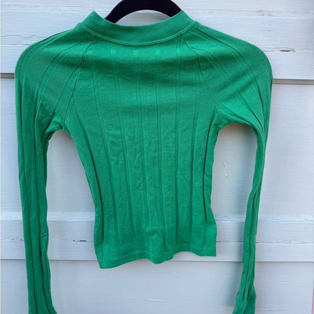 BDG Vibrant Green Long Sleeve Top